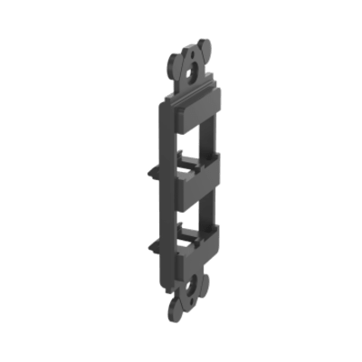 PANDUIT CFG4BL - Marco de Módulo Dúplex, Para Placas Frontales Estándar GFCI, Acepta 4 Módulos Mini-Com, Color Negro | SIERRA STORE