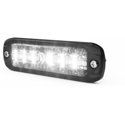 Lux Auxiliar de 12 LED, Rojo/Blanco, Lente Transaprente, Bisel Negro | SIERRA STORE