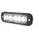 Lux Auxiliar de 12 LED, Rojo/Blanco, Lente Transaprente, Bisel Negro | SIERRA STORE