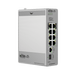 Switch Industrial PoE / 8 Puertos Gigabit PoE / 270W Budget / Uplink SFP / DIN-Rail / -30°C a 65°C / Fanless | SIERRA STORE
