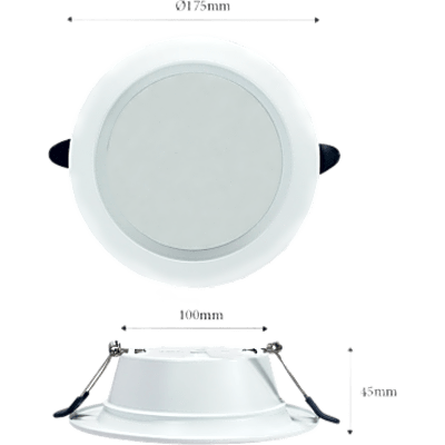 Luz LED Empotrable / Driver Integrado / 18 W / 1400 lm / Luz Fría 6500K - Luz Neutra 4000K / Ángulo 100° / IP20. | SIERRA STORE