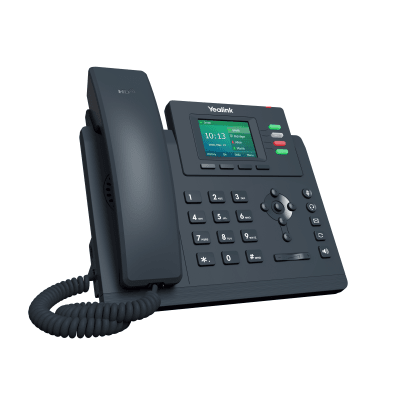 Teléfono IP / 4 Líneas SIP / Pantalla LCD 2.4" / Dual Gigabit Ethernet / PoE / Conferencia 5 Participantes | SIERRA STORE