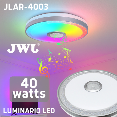 Luminario LED RGB / 40W / 3000 Lúmenes / Control Bluetooth / Temperatura Ajustable / 85-265V AC | SIERRA STORE
