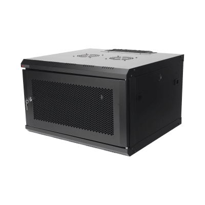 Gabinete de Pared 19" / 6U / 600 x 550 x 368 mm (23.6 x 21.7 x 14.5 in) / Carga Estática 60 kg / IP20 / Ventiladores AC / Panel | SIERRA STORE