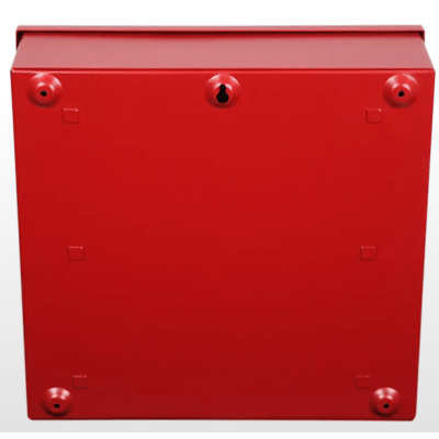 Caja Metálica Roja | Documentos De Registro Del Sistema | Con Unidad Flash USB-C | Cerradura De Botón | 12x12x4 | SIERRA STORE