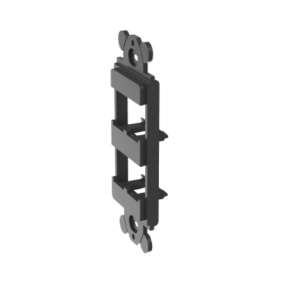 PANDUIT CFG4BL - Marco de Módulo Dúplex, Para Placas Frontales Estándar GFCI, Acepta 4 Módulos Mini-Com, Color Negro | SIERRA STORE
