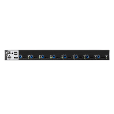 Conmutador KVM / 8 puertos DisplayPort / USB 3.1 Gen 1 / 4K DCI 4096x2160@60Hz / Cascada hasta 128 equipos / 8 monitores multipantalla | SIERRA STORE