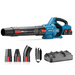 Sopladora Inalámbrica de 20V+20V, Incluye 2 baterías de 20V/6.0Ah, Cargado doble y 3 Boquillas. DONGCHENG - Vista 3