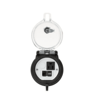 PANDUIT DAP3BC-S0-5U - Puerto de Acceso de Datos / 3 pulgadas (0.25 pies) / Salida Símplex / IP65/IP66 / NEMA 4X/4/12 / Cat 5e + USB | SIERRA STORE