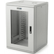 Gabinete Rackeable / 18U / 19 in / Puerta Cristal / Carga 750 Kg / 600x605x930 mm (23.6x23.8x36.6 in) / 3.05 ft Alto | SIERRA STORE