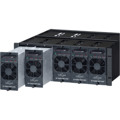 Amplificador de Potencia VHF / 100 Watts / 136-174 MHz / Modular / Rack 19" / Protección VSWR / Enfriamiento por Ventilador / LED | SIERRA STORE