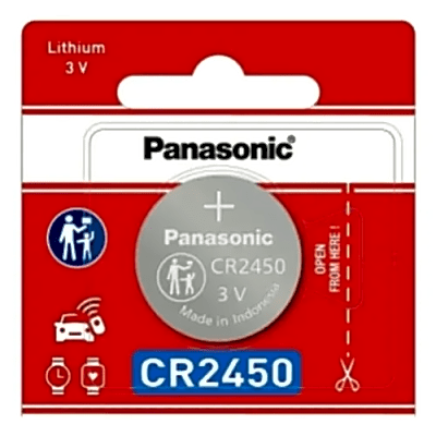 Batería de Litio Tipo Moneda / 3V / 620 mAh / CR2450 / 10 Años Vida Útil | SIERRA STORE