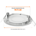 Lámpara LED Empotrado / 18 W / 1200 lm / 6500 K Luz de Día / IRC 70 / Aluminio Blanco / 100-240 V / 15000 h / No Atenuable / NOM-003 / | SIERRA STORE