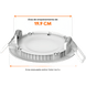 Lámpara LED Empotrado / 18 W / 1200 lm / 6500 K Luz de Día / IRC 70 / Aluminio Blanco / 100-240 V / 15000 h / No Atenuable / NOM-003 / | SIERRA STORE