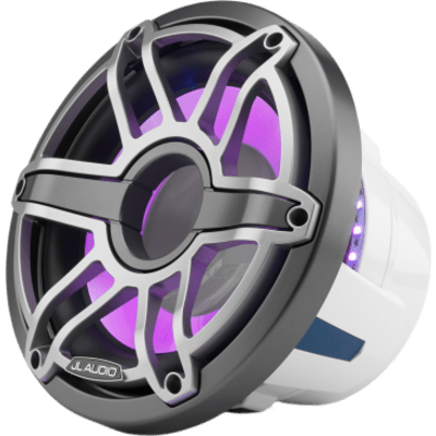 Subwoofer Náutico JL Audio M6 / 10" (25.4 cm) / 250 W RMS / 4 Ω / LED Transflective™ / Rejilla Deportiva de Titanio / Uso Cerrado / | SIERRA STORE