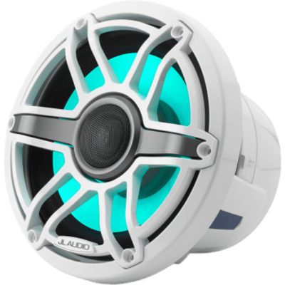 Bocinas Náuticas JL Audio M6 8.8" / Coaxial / LED Transflective / Rejilla Deportiva Blanca / 125 W RMS / 4 Ω / Respuesta 38 Hz-20 kHz | SIERRA STORE