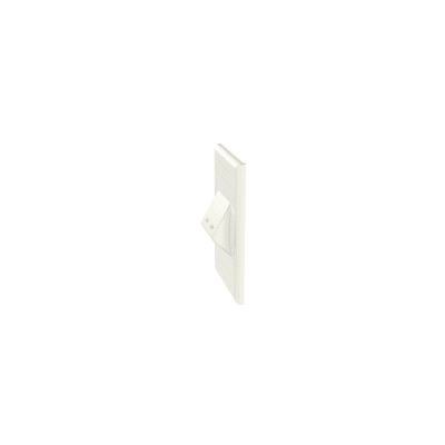 PANDUIT CFPSL2WHY - Placa de Pared Vertical / 2 Puertos Mini-Com Inclinados / ABS / 2.75 x 4.5 in / Con Etiquetas / Blanco | SIERRA STORE