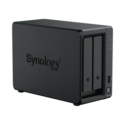 NAS Synology DiskStation DS725+ | 2 Bahías | Expandible hasta 7 Unidades | 2 Ranuras M.2 NVMe | Puerto 2.5GbE | Rendimient...