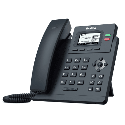 Teléfono IP Empresarial / 2 Líneas SIP / Pantalla LCD 2.3" / Dual Puerto Gigabit / PoE / Voz HD / Conferencia 5 Vías | SIERRA STORE