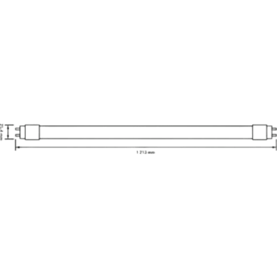 Tubo LED T8 / Aplicación Foco / 18 W / 1600 lm / 6500 K Luz de Día / G13 / 100-277 V~ / Cristal Transparente / IRC 70 / No Atenuable / | SIERRA STORE