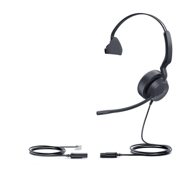 Diadema Analógica / Conexión QD a RJ9 / Micrófono Antiruido / Audio HD de Banda Ancha / ActiveProtection / Brazo 300° | SIERRA STORE
