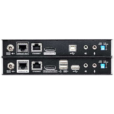 Extensor KVM USB DisplayPort HDBaseT 2.0 | 4K @ 100 m (328.1 ft) | 1080p @ 150 m (492.1 ft) | Cable Único Cat 6 / 6a | USB 2.0 Full | SIERRA STORE