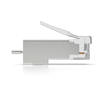 Paquete de 100 Conectores RJ45 Blindados Diseñados para Cables Ethernet UISP (UISP Cable Pro y Cable Carrier) UBIQUITI - V...