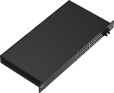 Switch Industrial Administrado L2+, 24 Puertos Gigabit Ethernet, 4 Puertos SFP, Ancho de Banda 56 Gbps, IP30, Rack Mount, ...