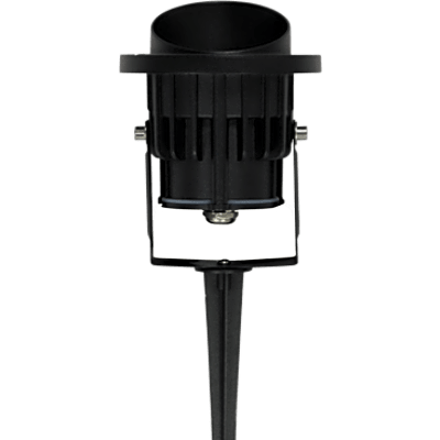 Luminario LED Tipo Estaca / COB / 12W / 110-240V~ 60Hz / IP65 / 2700 K Luz Cálida / Ángulo de Luz 36° / Cabeza Ajustable 45° a 85° / | SIERRA STORE