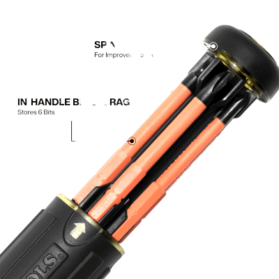 Destornillador Aislado Multiuso / 6 en 1 / Aislamiento 1000V CAT III / Auto-Lock / Cushion-Grip / Almacenamiento Integrado | SIERRA STORE