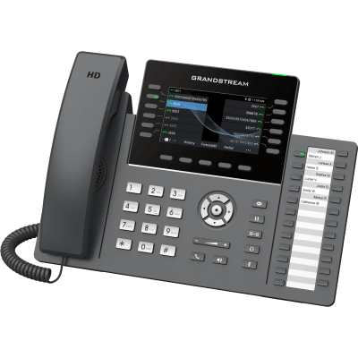 Teléfono IP / 12 Líneas / 24 Teclas Programables / Wi-Fi 6 / PoE / Pantalla LCD 4.3 Pulgadas / Bluetooth / Audio HD | SIERRA STORE