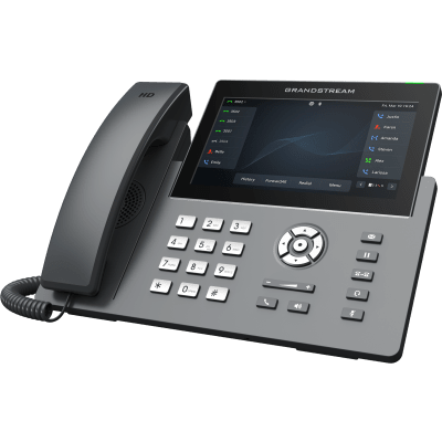 Teléfono IP / 12 Líneas SIP / 6 Cuentas / Pantalla Táctil 7" / Wi-Fi Dual Band / PoE Gigabit / Bluetooth / Audio HD Opus | SIERRA STORE