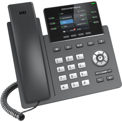Teléfono IP / 6 Líneas SIP / Wi-Fi 6 Doble Banda / Bluetooth / 24 Teclas BLF Virtuales / Pantalla LCD 2.8" / 2 Puertos Gigabit | SIERRA STORE