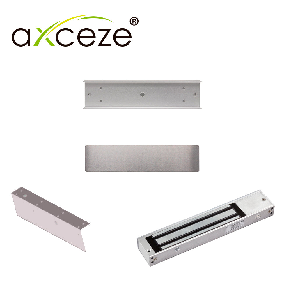 MZLC620 KIT 1x CHAPA MAGNETICA AX-M620T + 1x BRACKET TIPO U AX-M620-U +1x BRACKET TIPO L AX-M620-L PARA PUERTA DE VIDRIO