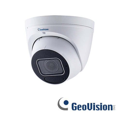 CAMARA IP TURRET GEOVISION GV-EBD4813 / 4MP / H265 / LENTE MOTORIZADO 2.7 -14.5 MM / IK10 / IR 30M / ONVIF / ANALITICAS 