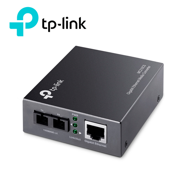 CONVERTIDOR DE MEDIOS TP-LINK MC220L / FIBRA 1000BASE-LX/LH A UTP 1000BASE-T / FIBRA MONOMODO (1310 nm) / DISTANCIA 1500