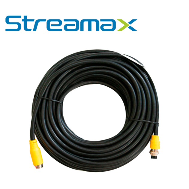 CABLE DIN DE AVIACION STREAMAX MCBL150 / 4 PINES / 15 METROS / COMPATIBLE CON CAMARAS AHD