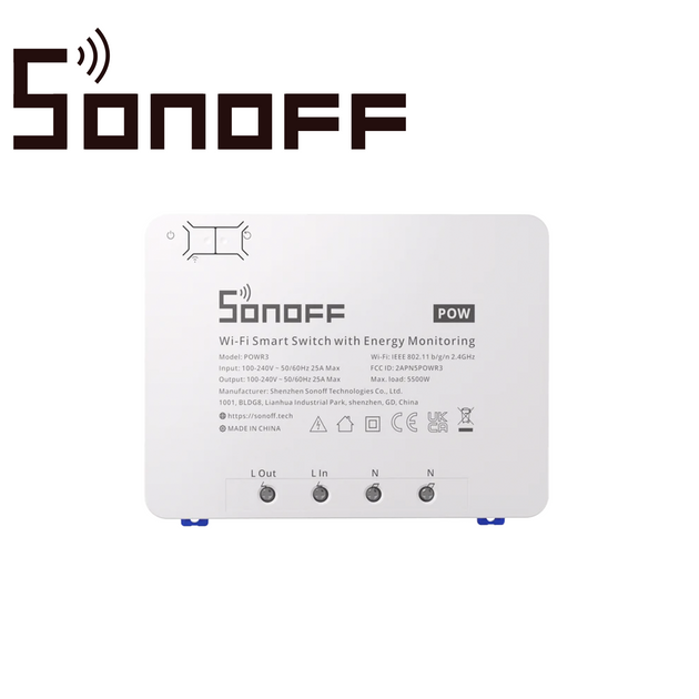 INTERRUPTOR INTELIGENTE ON/OFF DE POTENCIA SONOFF POWR3 / 1CH ON/OFF / MONITOREO Y CONTROL DE CONSUMO ELECTRICO / WIFI 2