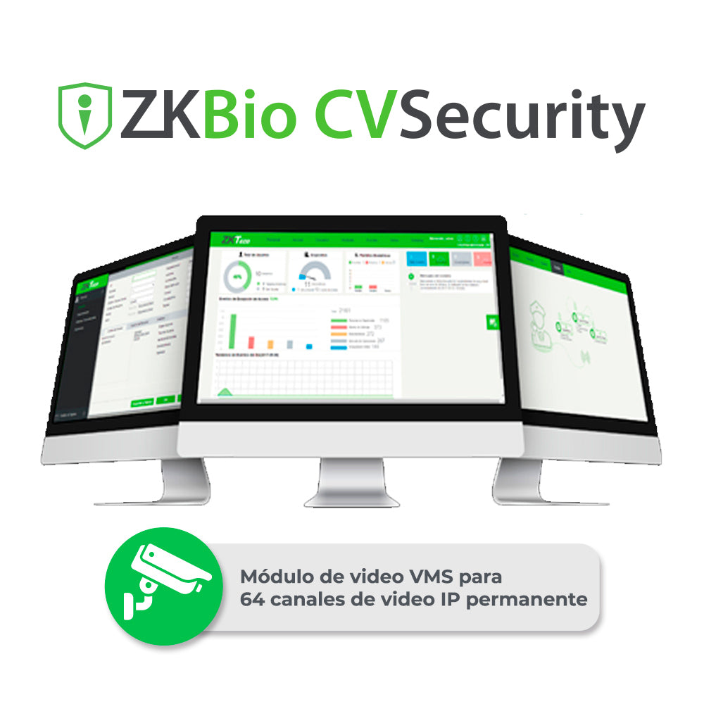 LICENCIA BIO CVSECURETY MODULO DE VIDEO VMS ZKCV-VMS-ADDON-S1 PARA INCREMENTAR 1 CANAL DE VIDEO IP A LICENCIAS YA EXISTE