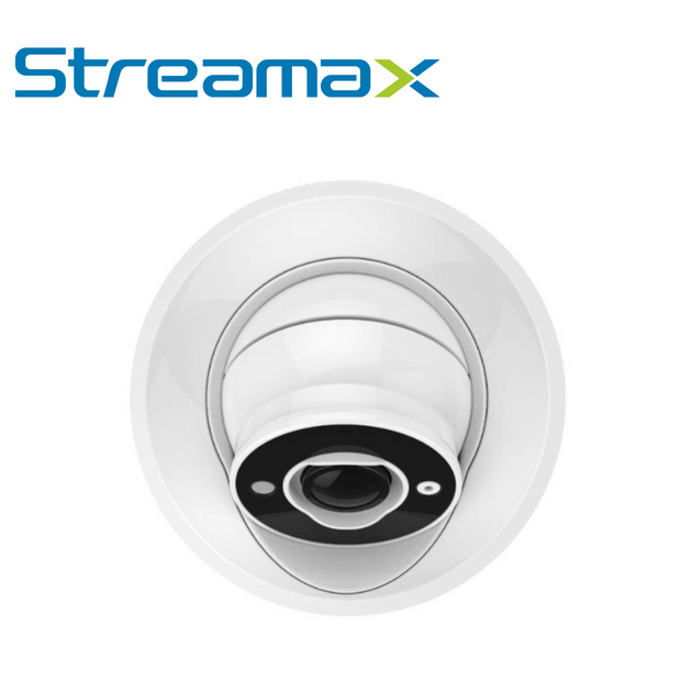 CAMARA MINI DOMO AHD STREAMAX MCA39A / 2MP / 2.8MM / 10M IR / IP54 / CONECTOR DIN 4 PINES / 12 VCD / INTERIOR / MICROFON