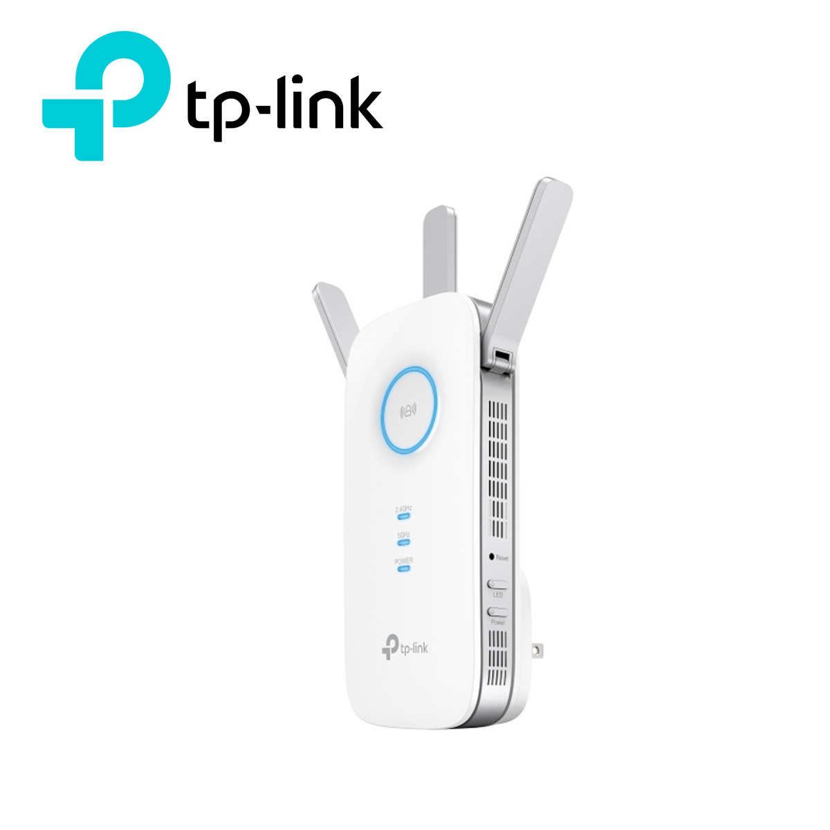 EXTENSOR DE COBERTURA WI-FI / TP-LINK RE450 AC1750 / PUERTO RJ-45 10/100/1000MBPS / ENCHUFADO A PARED / 3 ANTENAS EXTERN