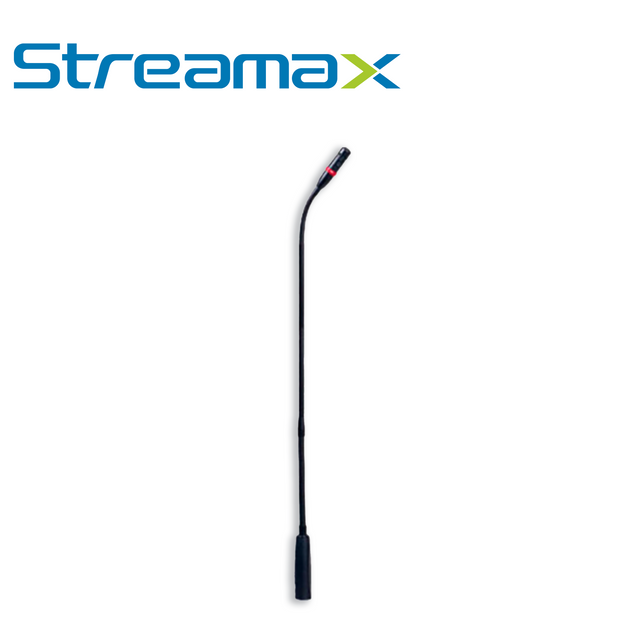 MICROFONO TIPO CUELLO DE GANSO STREAMAX MGOOSENECK / CONECTOR 5557-4PIN / 0.85 METROS / INSTALACION VERTICAL / COMPATIBL