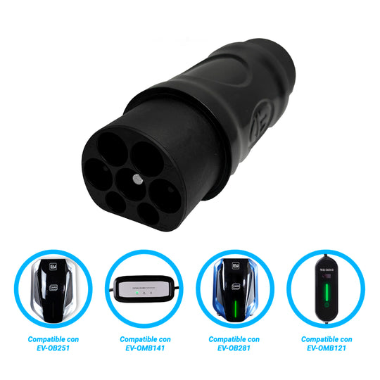 ADAPTADOR T2-GB/T ALTER DE CONECTOR TIPO 2 A GB/T COMPATIBLE CON CARGADORES EV-OMB281, EV-OB253, EV-OMB121 Y EV-OMB141
