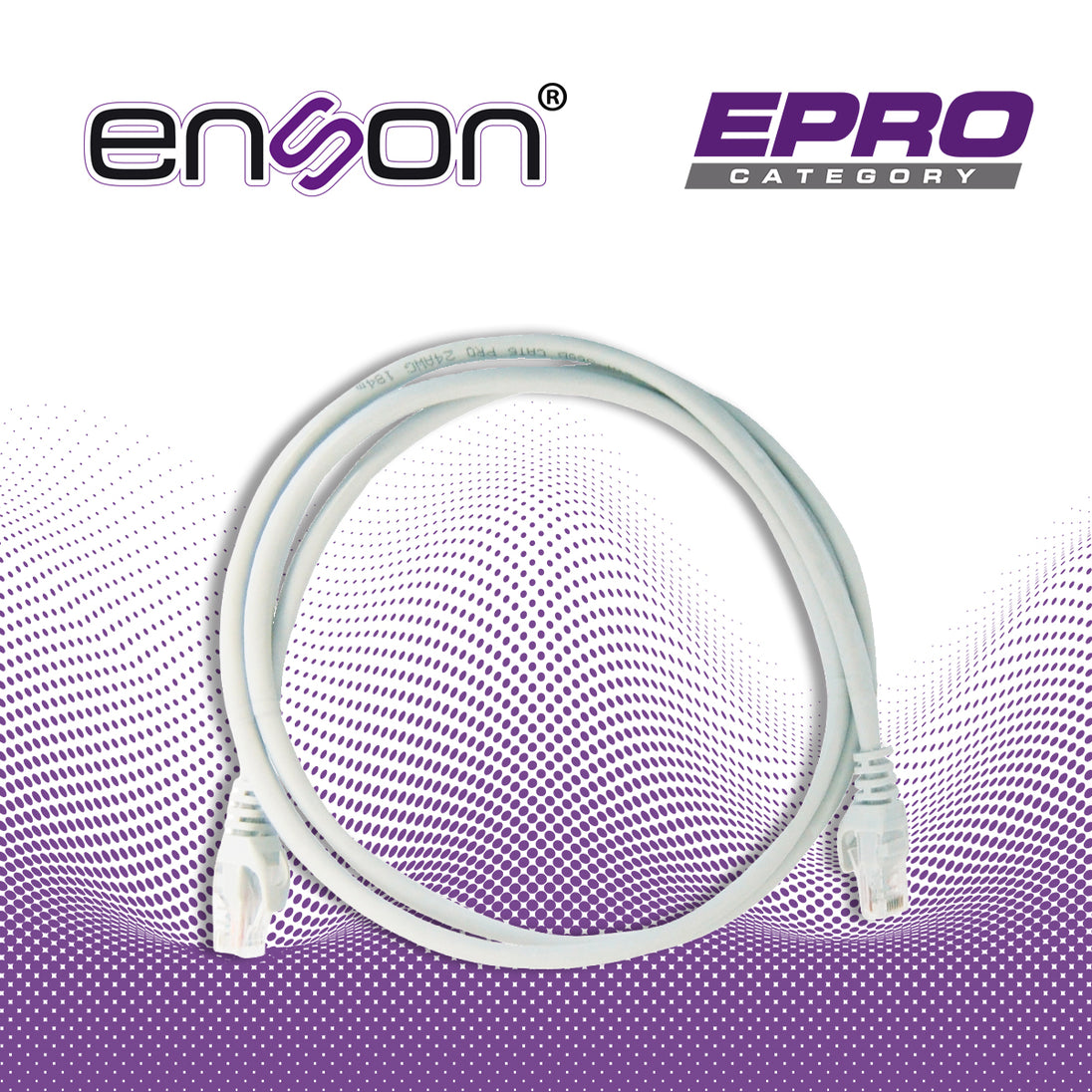 PATCHCORD UTP ENSON P6012G CAT6 120CM GRIS SERIE EPRO 100-II 100 POR CIENTO COBRE PARA MEJOR IDENTIFICACION DE SOLUCIONE