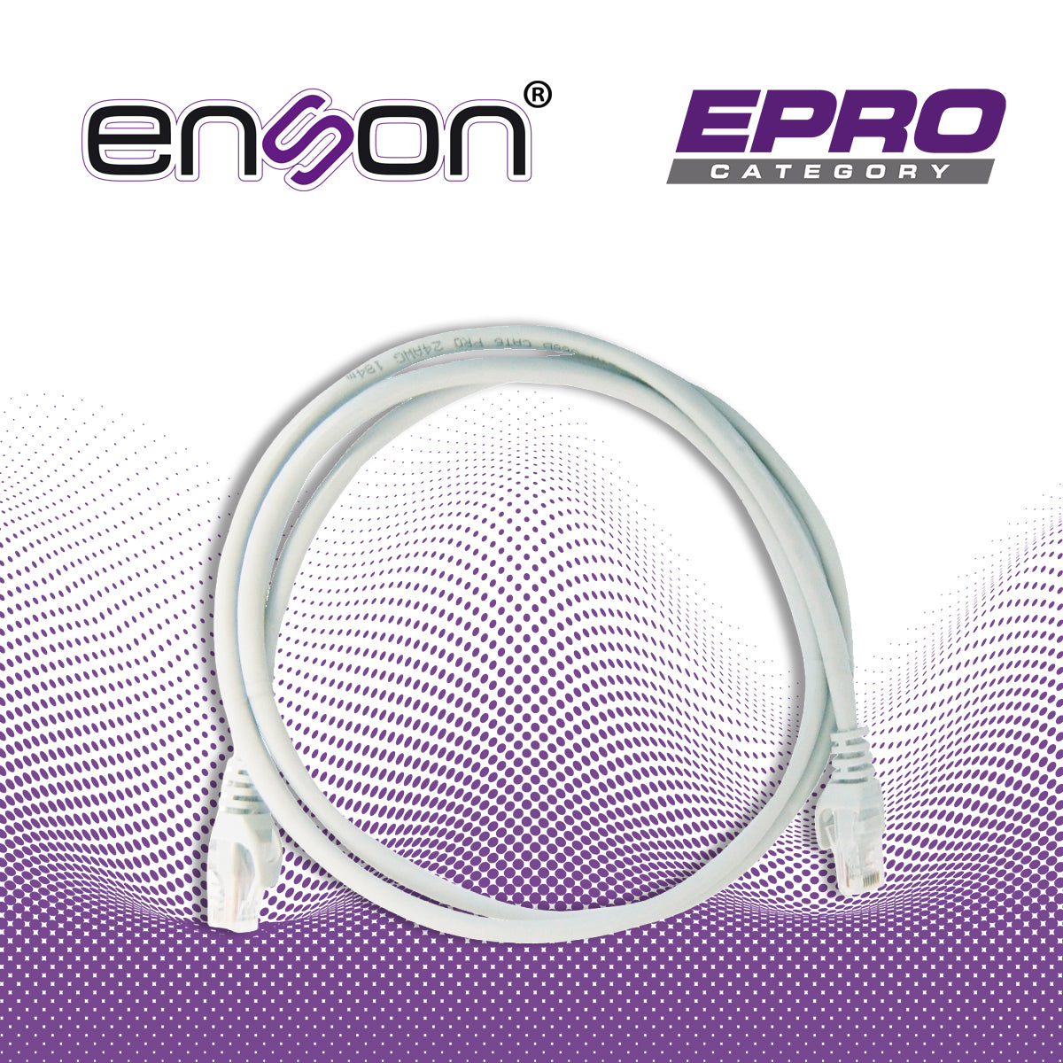 PATCHCORD UTP ENSON P6012G CAT6 120CM GRIS SERIE EPRO 100-II 100 POR CIENTO COBRE PARA MEJOR IDENTIFICACION DE SOLUCIONE
