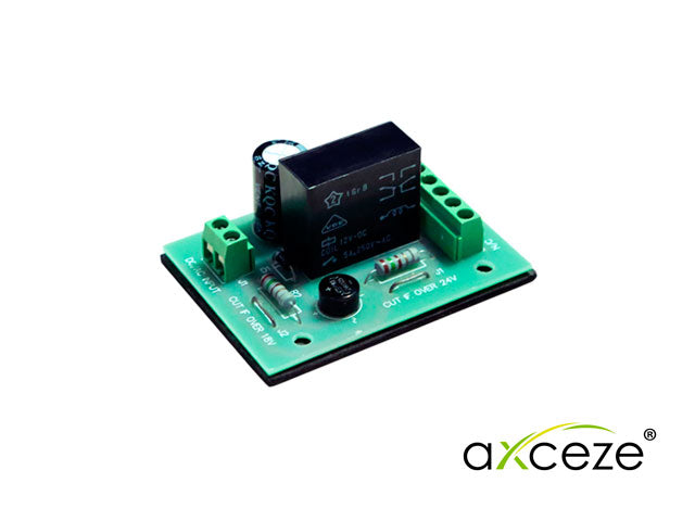 MODULO RELEVADOR TIPO C DOBLE SALIDA ALIMENTACION DE AMPLIO RANGO DE VOLTAJE DE 11-30VCD EN SUS CONTACTOS SOPORTA HASTA 
