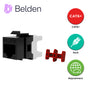 CONECTOR MODULAR JACK CAT6+ RJ45 BELDEN AX101321 / KEYCONNECT / INTERIOR / NE...