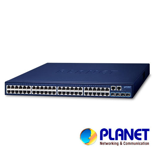 SWITCH PLANET STACKING SGS-5240-48T4X ADMINISTRABLE L2 + L3 RUTEO ESTATICO/ 48 PUERTOS RJ45 VELOCIDAD DE TRANSMISION 10/