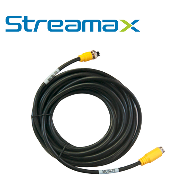 CABLE DIN DE AVIACION STREAMAX MCBL70 / 4 PINES / 7 METROS / COMPATIBLE CON CAMARAS AHD