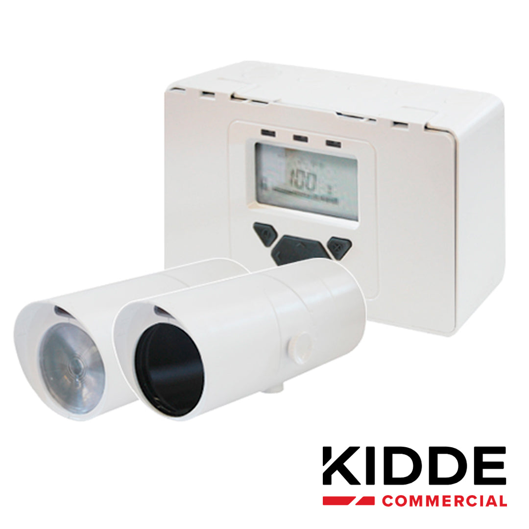 SISTEMA DE DETECCION DE HUMO FOTOBEAM CONVENCIONAL KIDDE KC3000-103 INCLUYE MONITOR, TRANSMISOR Y RECEPTOR COBERTURA DE 